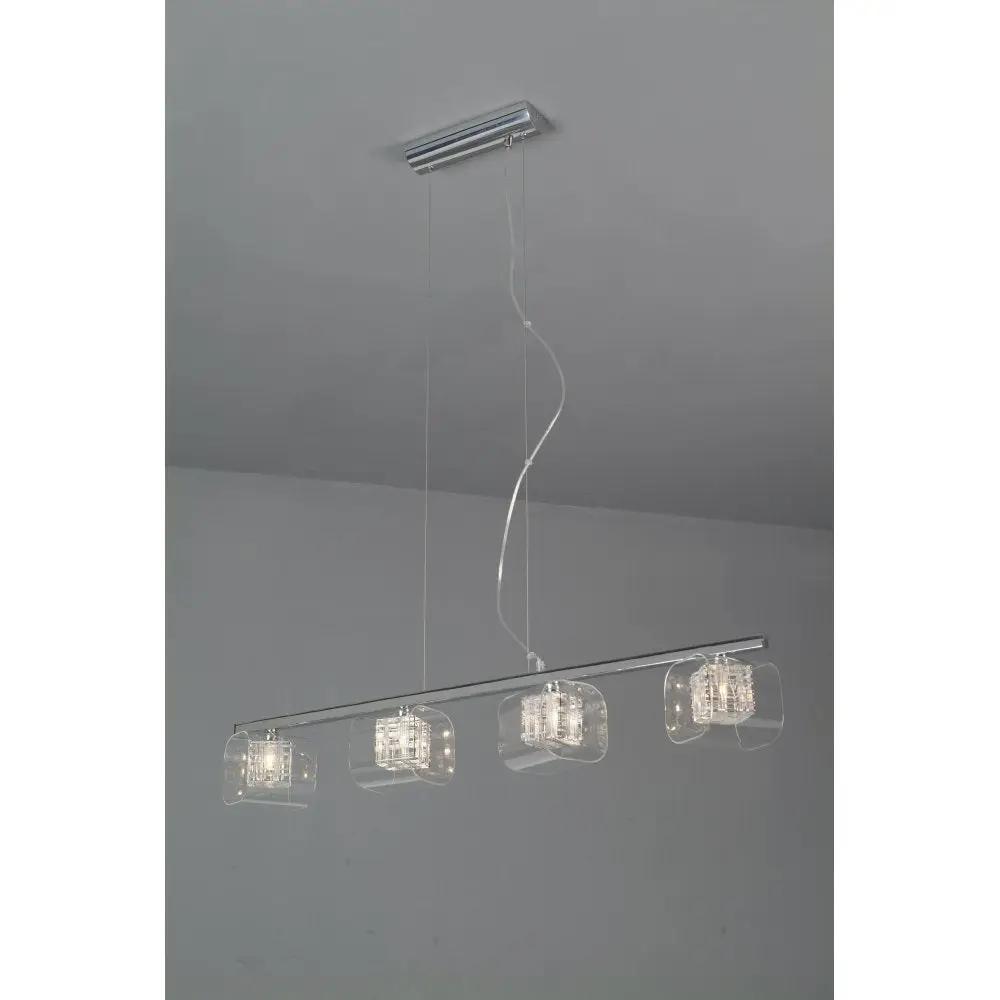impex Impex PGH01515/04/PL/A/CH | Avignon 4 Light Flush Ceiling Light | Chrome and Crystal Design - impex Impex PGH01515/04/PL/A/CH | Avignon 4 Light Flush Ceiling Light | Chrome and Crystal Design
