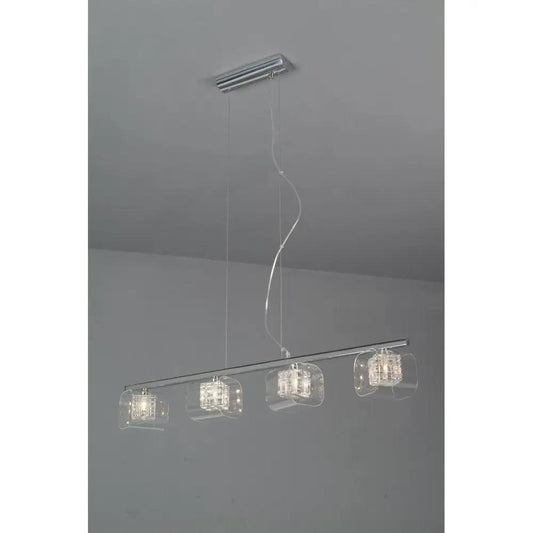 impex Impex PGH01515/04/PL/A/CH | Avignon 4 Light Flush Ceiling Light | Chrome and Crystal Design - impex Impex PGH01515/04/PL/A/CH | Avignon 4 Light Flush Ceiling Light | Chrome and Crystal Design