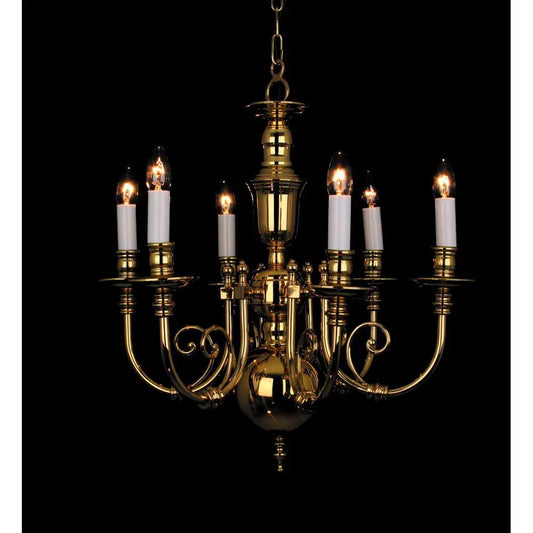 impex Impex Lighting BF19706/06 Beveren Chandelier Polished Brass - impex Impex Lighting BF19706/06 Beveren Chandelier Polished Brass
