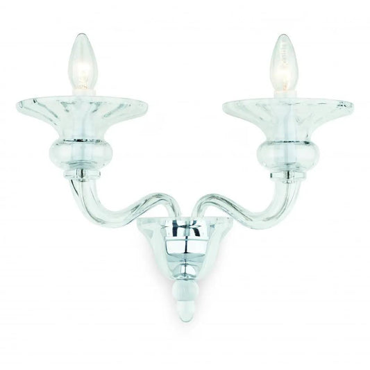 impex Impex Lighting CB301164/02/WB/CH Zagreb Wall Clear Glass - impex Impex Lighting CB301164/02/WB/CH Zagreb Wall Clear Glass