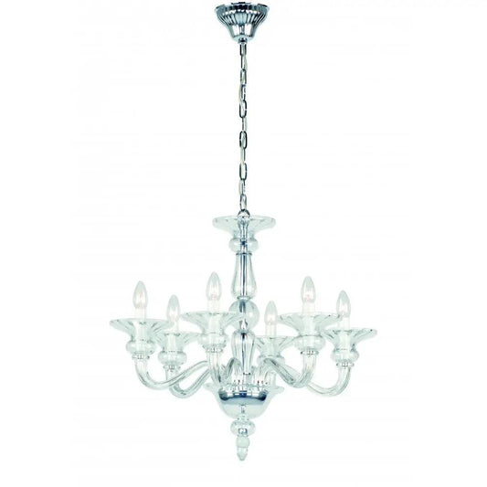 impex Impex Lighting CB301164/06/CH Zagreb Clear Glass Chrome - impex Impex Lighting CB301164/06/CH Zagreb Clear Glass Chrome