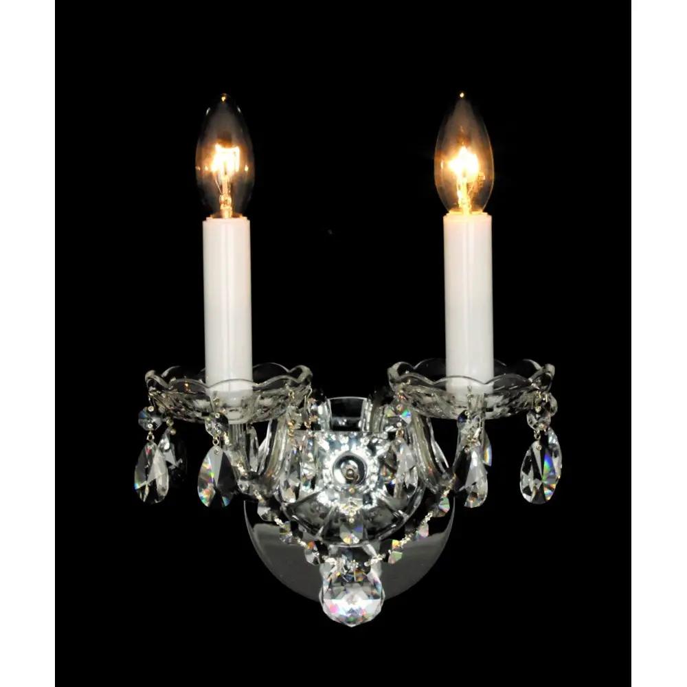 impex Impex Lighting CB301165/02/WB/CH Stella Beaded Wall Light - impex Impex Lighting CB301165/02/WB/CH Stella Beaded Wall Light