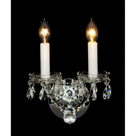 impex Impex Lighting CB301165/02/WB/CH Stella Beaded Wall Light - impex Impex Lighting CB301165/02/WB/CH Stella Beaded Wall Light