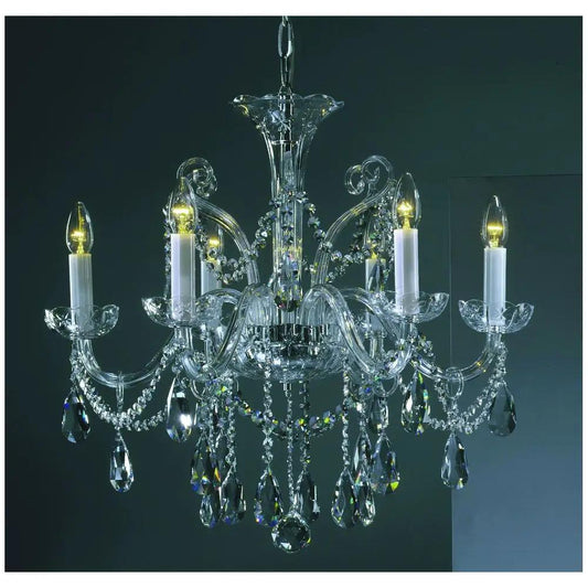 impex Impex Lighting CB301167/06/CH Bila ornate clear glass - impex Impex Lighting CB301167/06/CH Bila ornate clear glass
