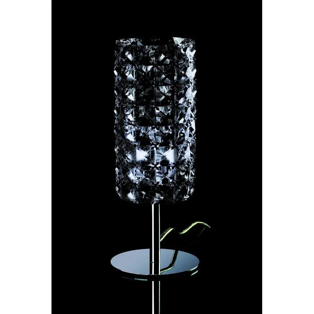 impex Impex CFH211151/TL/SMK/CH Veta Smoke Crystal Table Lamp - impex Impex CFH211151/TL/SMK/CH Veta Smoke Crystal Table Lamp