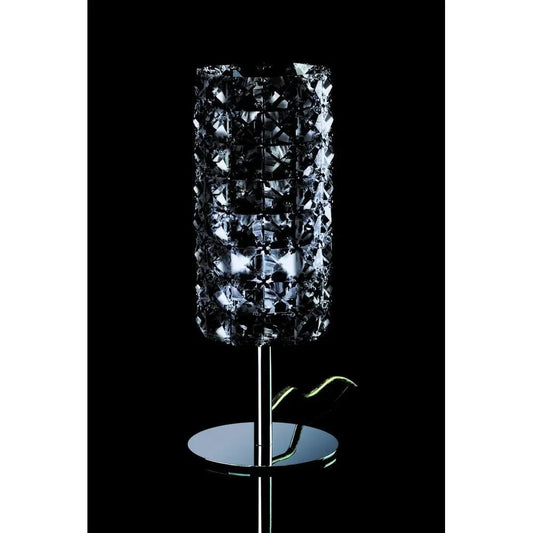 impex Impex CFH211151/TL/SMK/CH Veta Smoke Crystal Table Lamp - impex Impex CFH211151/TL/SMK/CH Veta Smoke Crystal Table Lamp