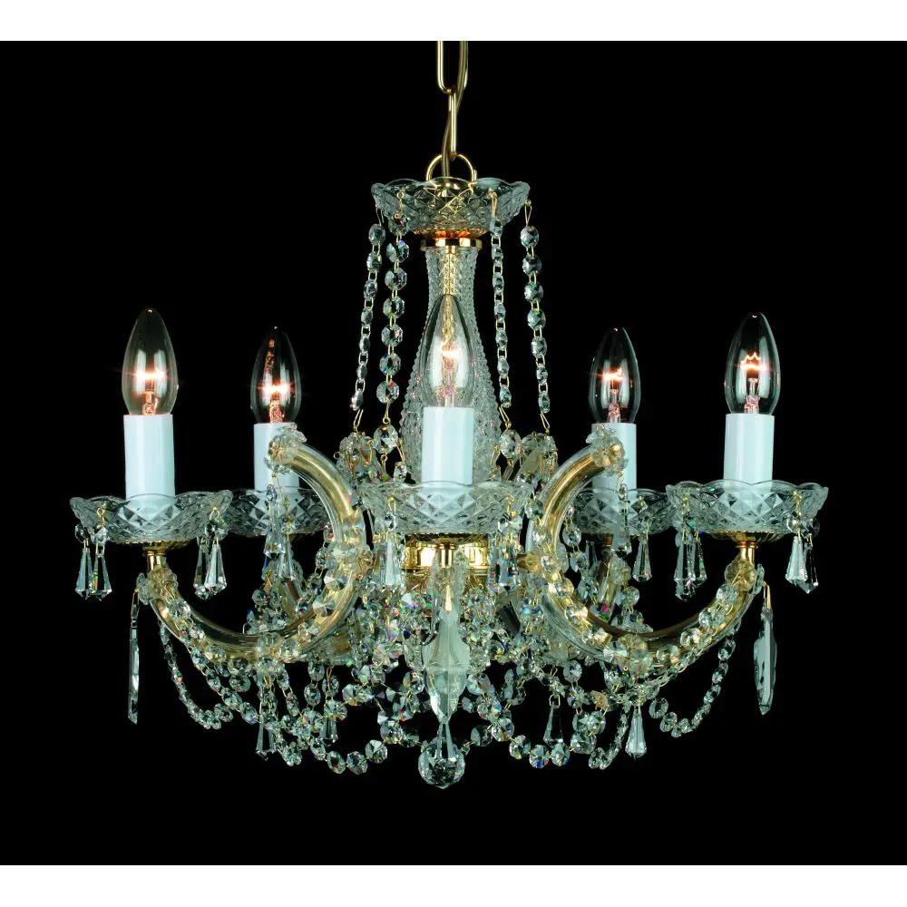 impex Impex Lighting CP00150/05/G Marie Theresa Glass Arm Gold - impex Impex Lighting CP00150/05/G Marie Theresa Glass Arm Gold