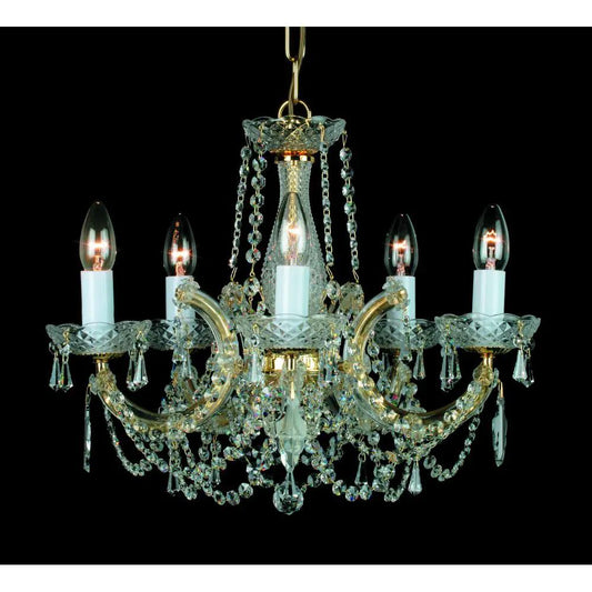 impex Impex Lighting CP00150/05/G Marie Theresa Glass Arm Gold - impex Impex Lighting CP00150/05/G Marie Theresa Glass Arm Gold