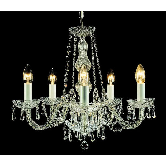 impex Impex Lighting CP00021/05/CH Modra Crystal Strass Chandelier - impex Impex Lighting CP00021/05/CH Modra Crystal Strass Chandelier