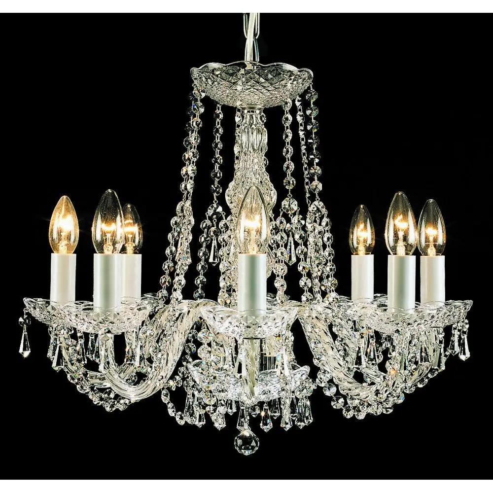 impex Impex Lighting CP00021/08/CH Modra Crystal Strass Chandelier - impex Impex Lighting CP00021/08/CH Modra Crystal Strass Chandelier