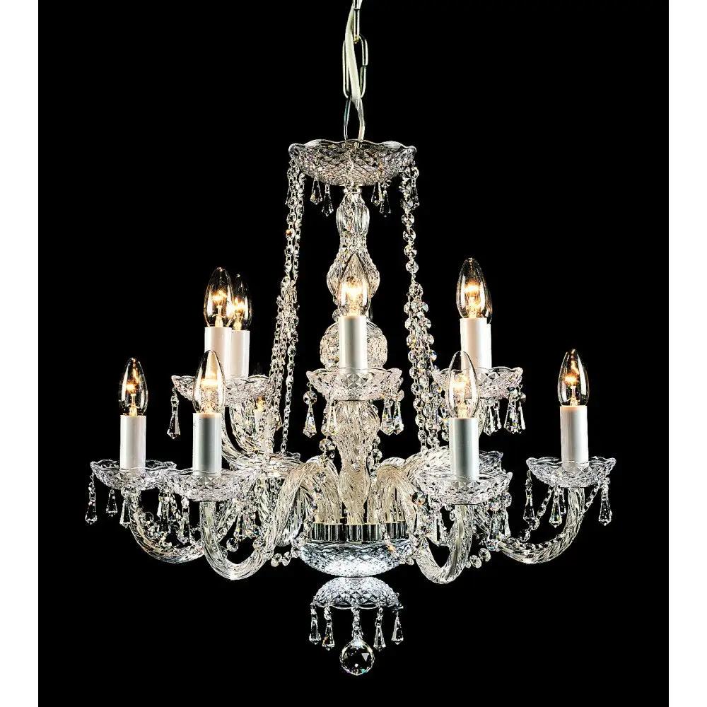 impex Impex Lighting CP00071/12/CH Modra Crystal Chandelier - impex Impex Lighting CP00071/12/CH Modra Crystal Chandelier