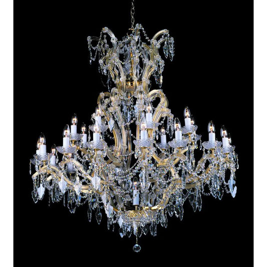 impex Impex Lighting CP04424/24+1 Morina Lead Crystal Gold - impex Impex Lighting CP04424/24+1 Morina Lead Crystal Gold