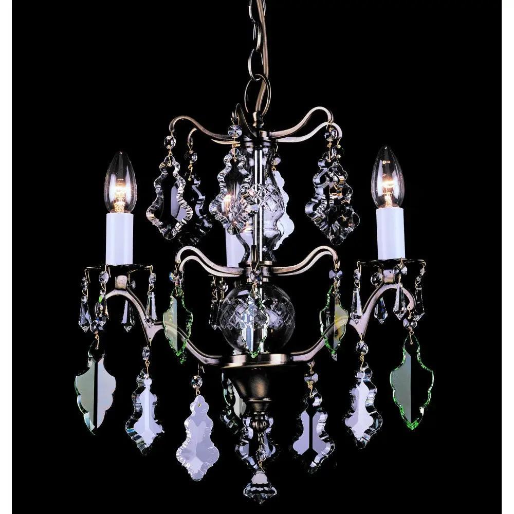 impex Impex Lighting CP06003/03/AB Louvre Antique Brass Crystal - impex Impex Lighting CP06003/03/AB Louvre Antique Brass Crystal