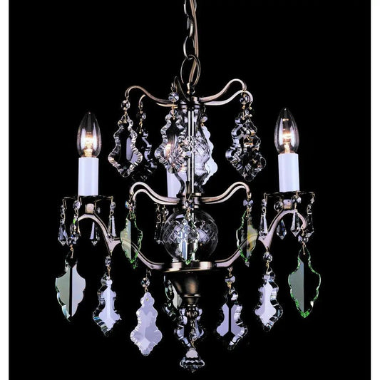 impex Impex Lighting CP06003/03/AB Louvre Antique Brass Crystal - impex Impex Lighting CP06003/03/AB Louvre Antique Brass Crystal