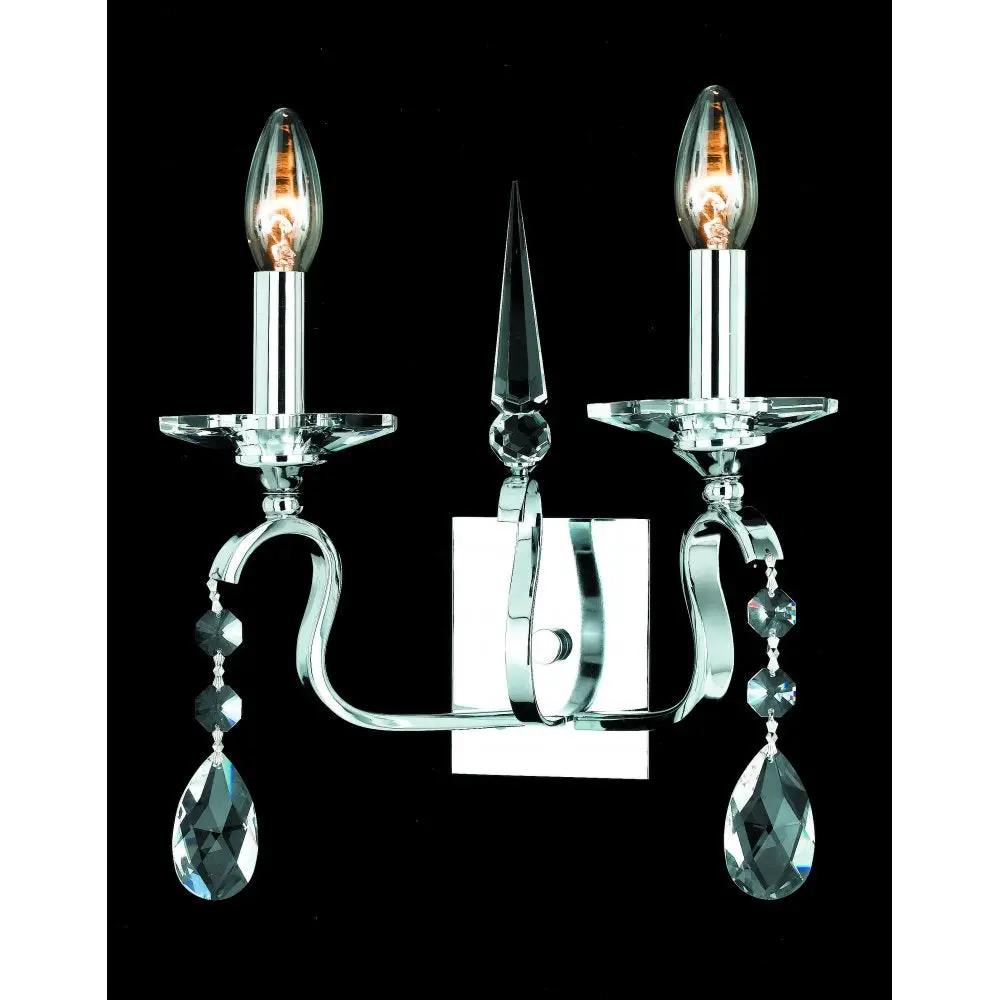 impex Impex Lighting CPA11806/02/WB/CH Rhinestone Wall Chrome - impex Impex Lighting CPA11806/02/WB/CH Rhinestone Wall Chrome