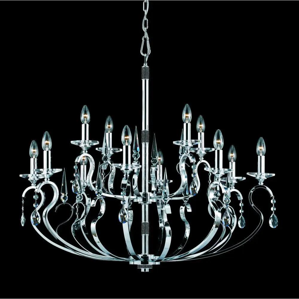 impex Impex Lighting CPA11820/8+4/CH Rhinestone Crystal Chrome - impex Impex Lighting CPA11820/8+4/CH Rhinestone Crystal Chrome