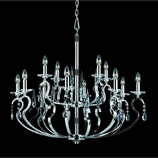 impex Impex Lighting CPA11820/8+4/CH Rhinestone Crystal Chrome - impex Impex Lighting CPA11820/8+4/CH Rhinestone Crystal Chrome