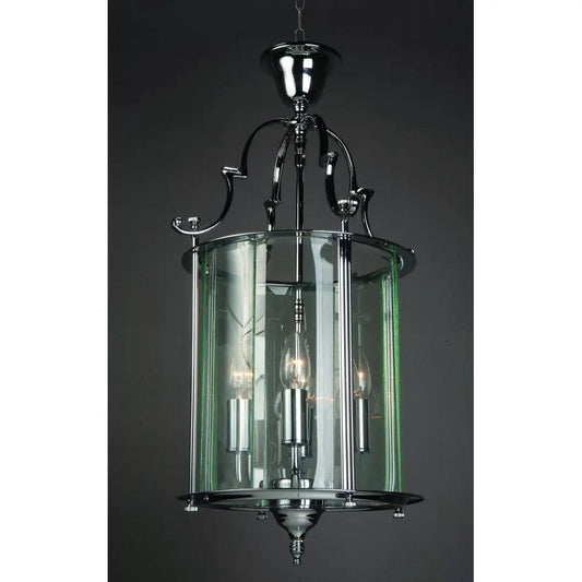 impex Impex Lighting LG07000/11/CH Colchester Glass Chrome Pendant - impex Impex Lighting LG07000/11/CH Colchester Glass Chrome Pendant