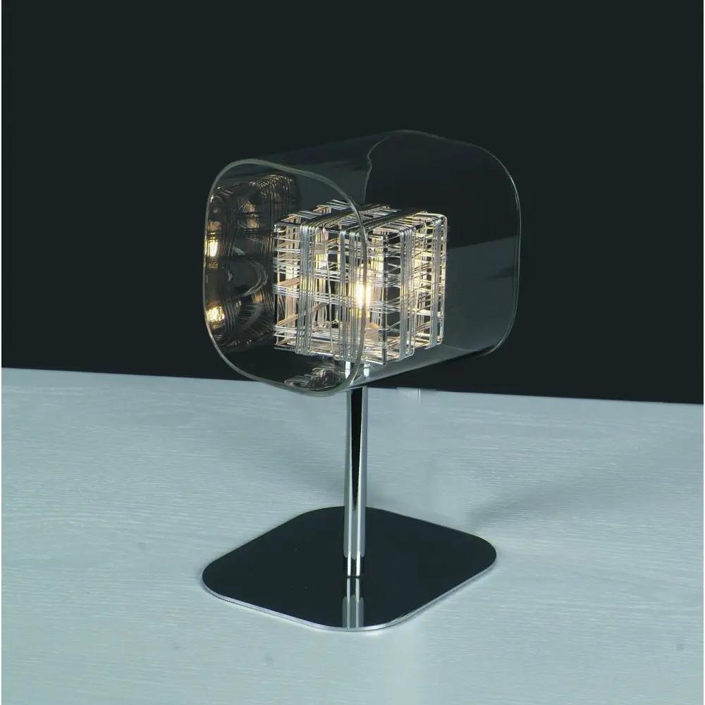 impex Impex Avignon PGH01515 | Table Lamp | Glass/Weaved Wire Cube - impex Impex Avignon PGH01515 | Table Lamp | Glass/Weaved Wire Cube