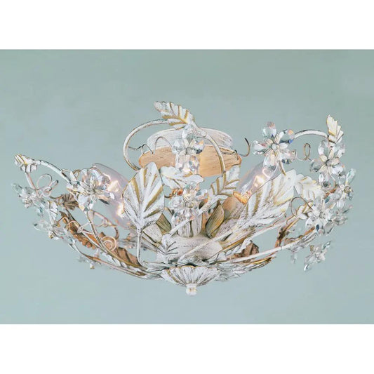 impex Impex SF05316/AW | Florence Bead Semi-Flush | Antique White - impex Impex SF05316/AW | Florence Bead Semi-Flush | Antique White