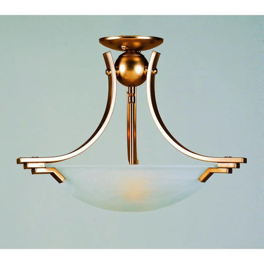 impex Impex SF13901/AB Amora Semi Flush Antique Brass - impex Impex SF13901/AB Amora Semi Flush Antique Brass