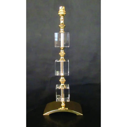 impex Impex ST0000B/TL/G Boston Optical Crystal Table Lamp Gold - impex Impex ST0000B/TL/G Boston Optical Crystal Table Lamp Gold