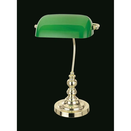 impex Impex TB305101/GRN/PB Bankers Green Glass Table - impex Impex TB305101/GRN/PB Bankers Green Glass Table