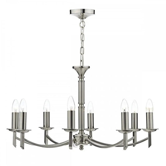 dar lighting Där Lighting Group, Dar AMB0846 Ambassador Pendant Satin Chrome - dar lighting Där Lighting Group, Dar AMB0846 Ambassador Pendant Satin Chrome