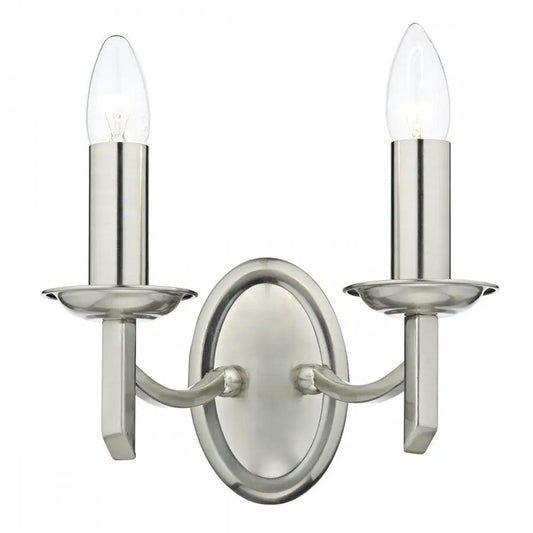 dar lighting Där Lighting Group, Dar AMB0946 Ambassador Wall Bracket Satin Chrome - dar lighting Där Lighting Group, Dar AMB0946 Ambassador Wall Bracket Satin Chrome
