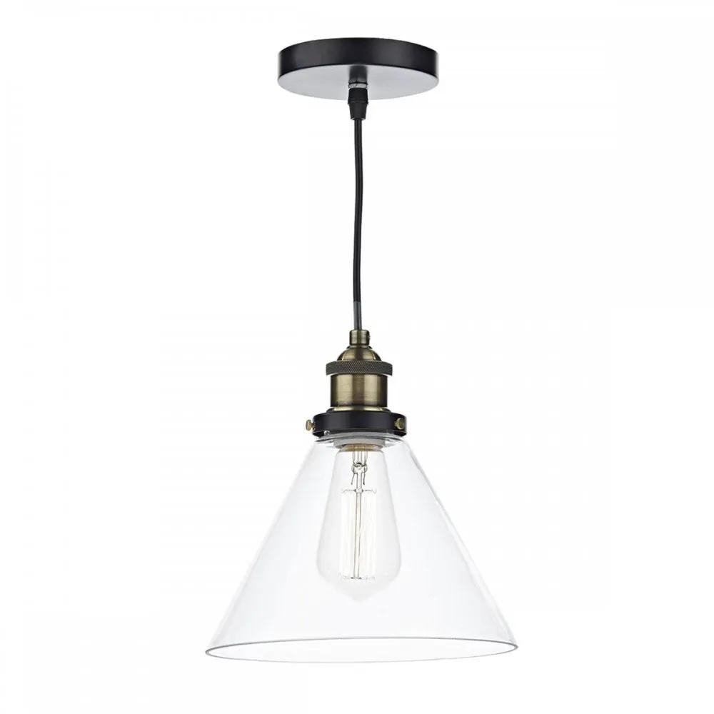 dar lighting Där Lighting Group Dar RAY0175 Ray Pendant Antique Brass Clear - dar lighting Där Lighting Group Dar RAY0175 Ray Pendant Antique Brass Clear