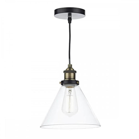 dar lighting Där Lighting Group Dar RAY0175 Ray Pendant Antique Brass Clear - dar lighting Där Lighting Group Dar RAY0175 Ray Pendant Antique Brass Clear