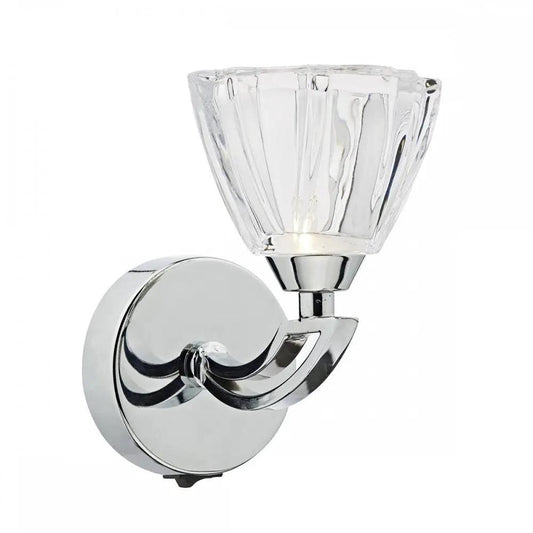 dar lighting Där Lighting Group, Dar VIT0750 Vito Single Wall Bracket Polished Chrome - dar lighting Där Lighting Group, Dar VIT0750 Vito Single Wall Bracket Polished Chrome