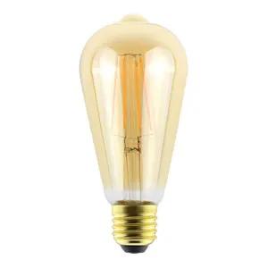 Integral SUNSET VINTAGE FILAMENT ST64 BULB E27 806LM 5.9W 2200K DIMMABLE 300 BEAM AMBER INTEGRAL - Integral SUNSET VINTAGE FILAMENT ST64 BULB E27 806LM 5.9W 2200K DIMMABLE 300 BEAM AMBER INTEGRAL