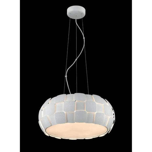 impex Impex Lighting PG504241/06/WH Brigitte White Squares Pendant - impex Impex Lighting PG504241/06/WH Brigitte White Squares Pendant