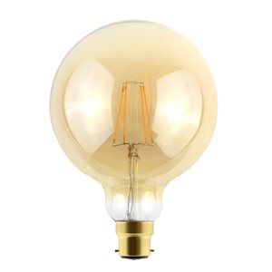 Integral SUNSET VINTAGE FILAMENT GLOBE G125 BULB B22 806LM 5.9W 2200K DIMMABLE 300 BEAM AMBER INTEGRAL - Integral SUNSET VINTAGE FILAMENT GLOBE G125 BULB B22 806LM 5.9W 2200K DIMMABLE 300 BEAM AMBER INTEGRAL