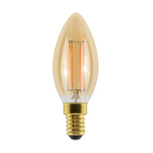 Integral SUNSET VINTAGE FILAMENT CANDLE BULB E14 470LM 3.4W 2200K DIMMABLE 300 BEAM AMBER INTEGRAL - Integral SUNSET VINTAGE FILAMENT CANDLE BULB E14 470LM 3.4W 2200K DIMMABLE 300 BEAM AMBER INTEGRAL