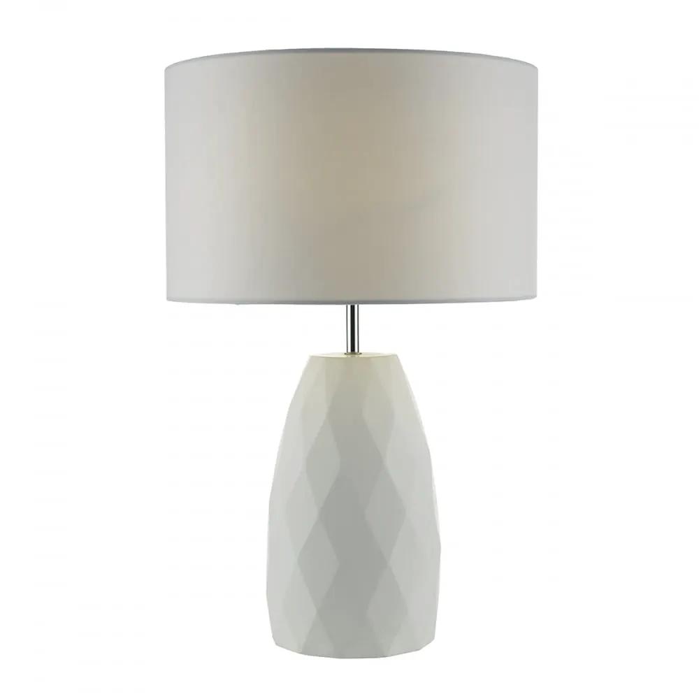 dar lighting Där Lighting Group Dar CIA422 Ciara Table Lamp White With Shade - dar lighting Där Lighting Group Dar CIA422 Ciara Table Lamp White With Shade