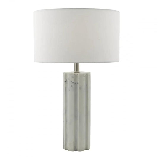 dar lighting Där Lighting Group, Dar ERE422 Erebus Table Lamp Marble Effect Satin Chrome - dar lighting Där Lighting Group, Dar ERE422 Erebus Table Lamp Marble Effect Satin Chrome