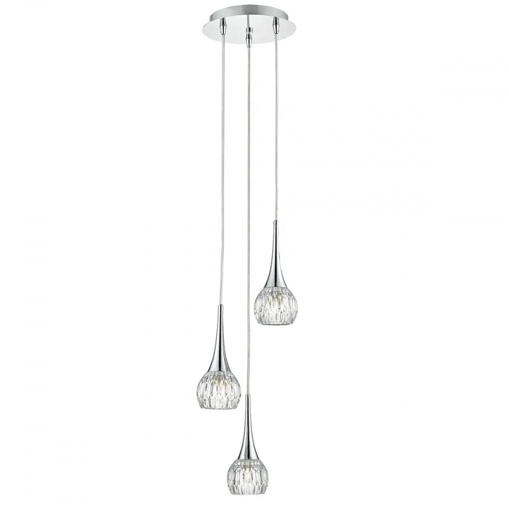 dar lighting Där Lighting Group Dar LYA0350 Lyall 3 Light Pendant Polished Chrome - dar lighting Där Lighting Group Dar LYA0350 Lyall 3 Light Pendant Polished Chrome
