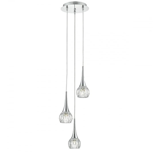 dar lighting Där Lighting Group Dar LYA0350 Lyall 3 Light Pendant Polished Chrome - dar lighting Där Lighting Group Dar LYA0350 Lyall 3 Light Pendant Polished Chrome