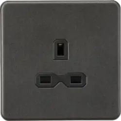 ml smoked bronze 13A 1G Unswitched Socket -Smoked Bronze with Black Insert - Electrical ml smoked bronze 13A 1G Unswitched Socket -Smoked Bronze with Black Insert Electrical