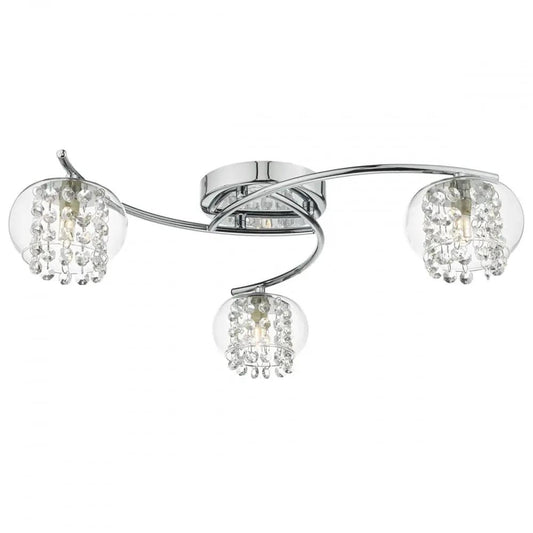 dar lighting Där Lighting Group, Dar ELM5350 Elma 3 Light Semi Flush Polished Chrome - dar lighting Där Lighting Group, Dar ELM5350 Elma 3 Light Semi Flush Polished Chrome