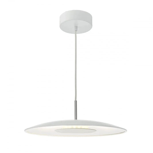 dar lighting Där Lighting Group Dar ENO012 Enoch Pendant Matt White LED - dar lighting Där Lighting Group Dar ENO012 Enoch Pendant Matt White LED