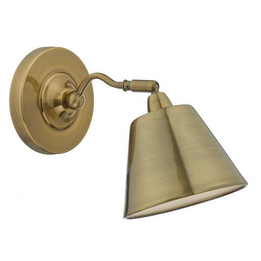 dar lighting Där Lighting Group, Dar KEM0775 Kempten 1 Light Wall Bracket Antique Brass - dar lighting Där Lighting Group, Dar KEM0775 Kempten 1 Light Wall Bracket Antique Brass