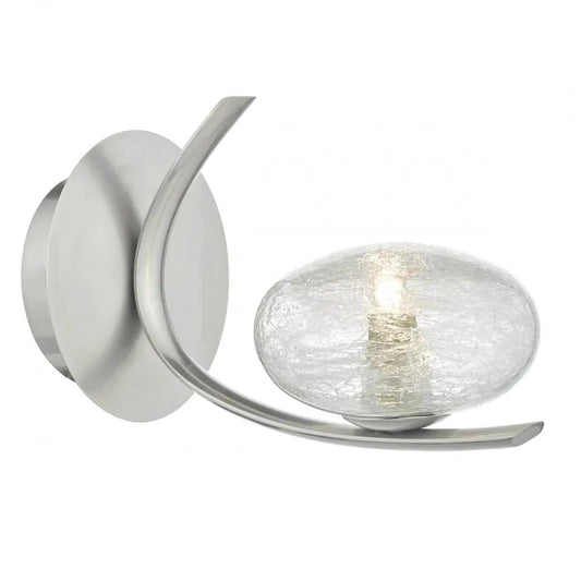 dar lighting Där Lighting Group Dar LEI0746 Leighton Single Wall Bracket Satin Chrome - dar lighting Där Lighting Group Dar LEI0746 Leighton Single Wall Bracket Satin Chrome
