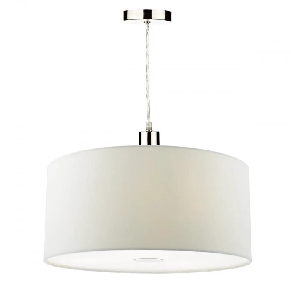 dar lighting Där Lighting Group Dar RON652 Ronda Easy Fit 40CM Faux Silk White Drum Shade - dar lighting Där Lighting Group Dar RON652 Ronda Easy Fit 40CM Faux Silk White Drum Shade