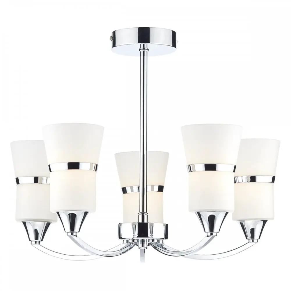 dar lighting Där Lighting Group Dar DUB0550/LED Dublin Semi Flush Polished Chrome - dar lighting Där Lighting Group Dar DUB0550/LED Dublin Semi Flush Polished Chrome