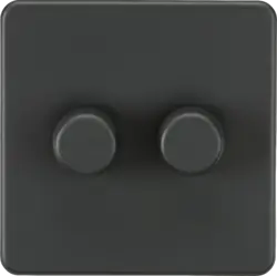 ml antricate 2G 2-way 10-200W (5-150W LED) Intelligent dimmer - Anthracite - ml antricate 2G 2-way 10-200W (5-150W LED) Intelligent dimmer - Anthracite