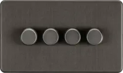 ml smoked bronze 4G 2-way 10-200W (5-150W LED) Intelligent dimmer - Smoked Bronze - Electrical ml smoked bronze 4G 2-way 10-200W (5-150W LED) Intelligent dimmer - Smoked Bronze Electrical