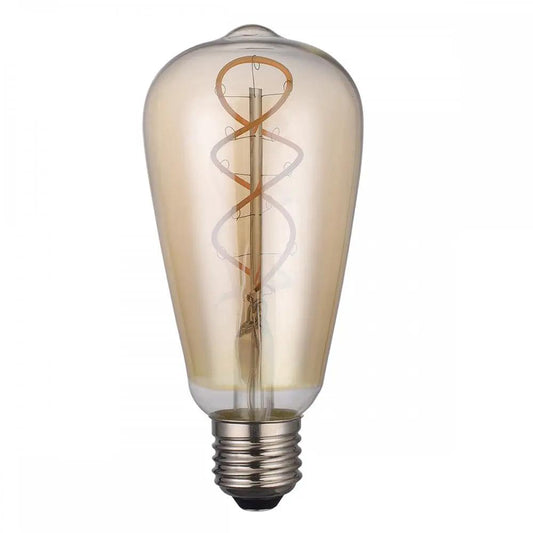 dar lighting Där Lighting Group, Dar Pack Of 5 E27 4w LED Dimmable Vintage Rustic Lamp - dar lighting Där Lighting Group, Dar Pack Of 5 E27 4w LED Dimmable Vintage Rustic Lamp